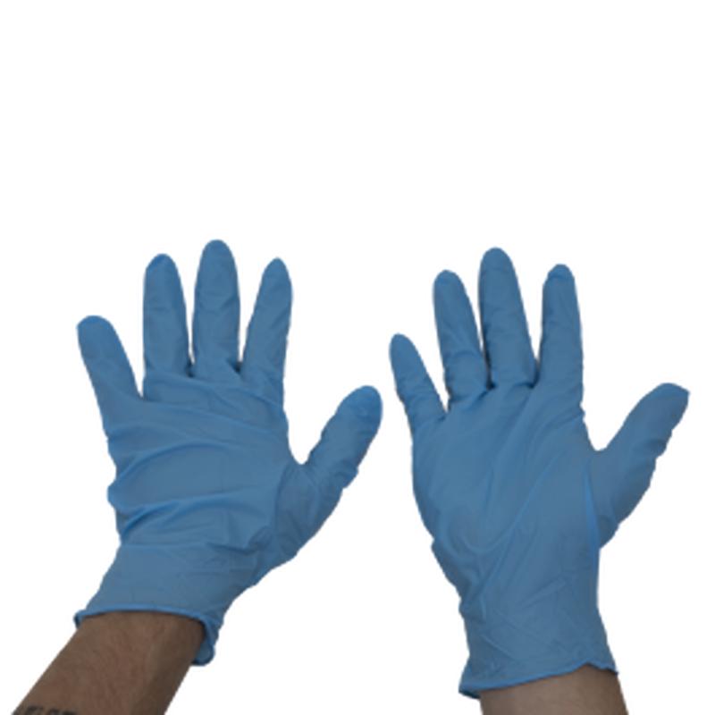 DEXTER 100PCS DISPOSABLE NITRILE GLOVES SIZE 9L BLUE FOR FOOD USE