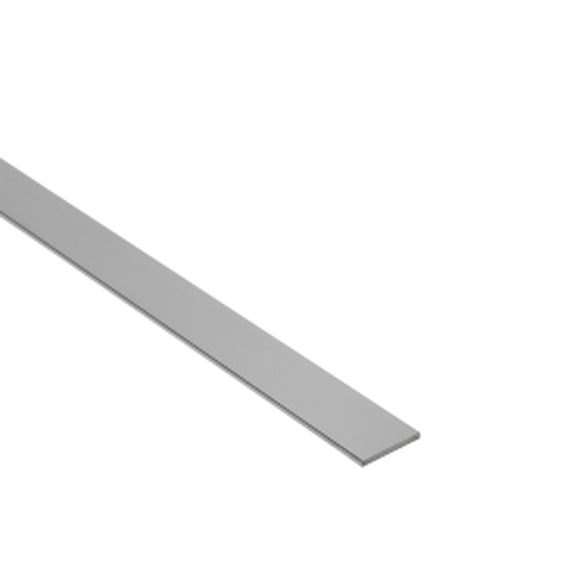 20X2MM ANODISED ALUMINIUM FLAT PROFILE 2M POLISHED