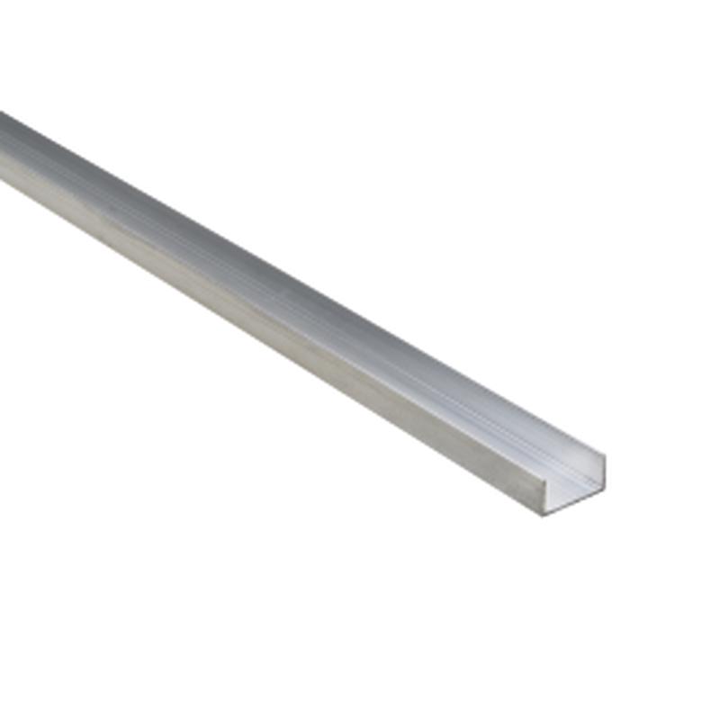 U PROFILE IN NATURAL ALUMINIUM 10X20X1MM 1M