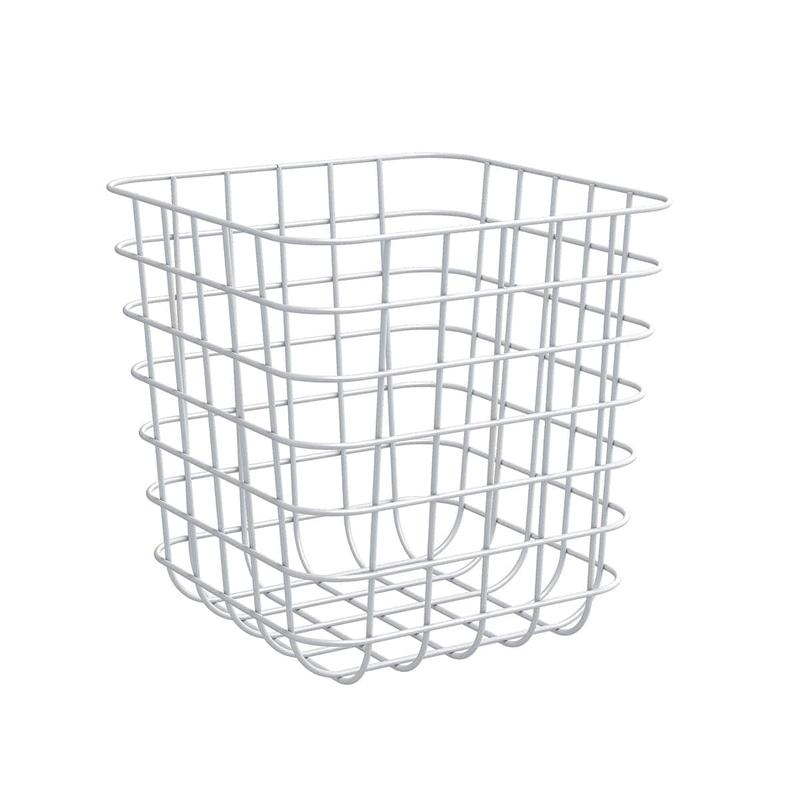 SPACEO KUB W31xD31xH31CM METAL BIN WHITE