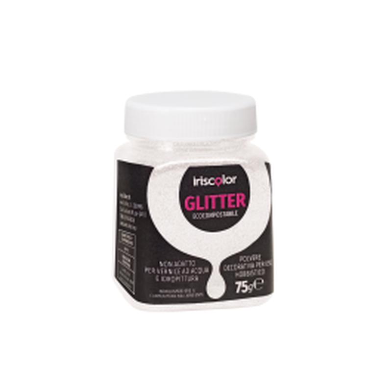 WHITE ECO-FRIENDLY GLITTER POWDER 75GR
