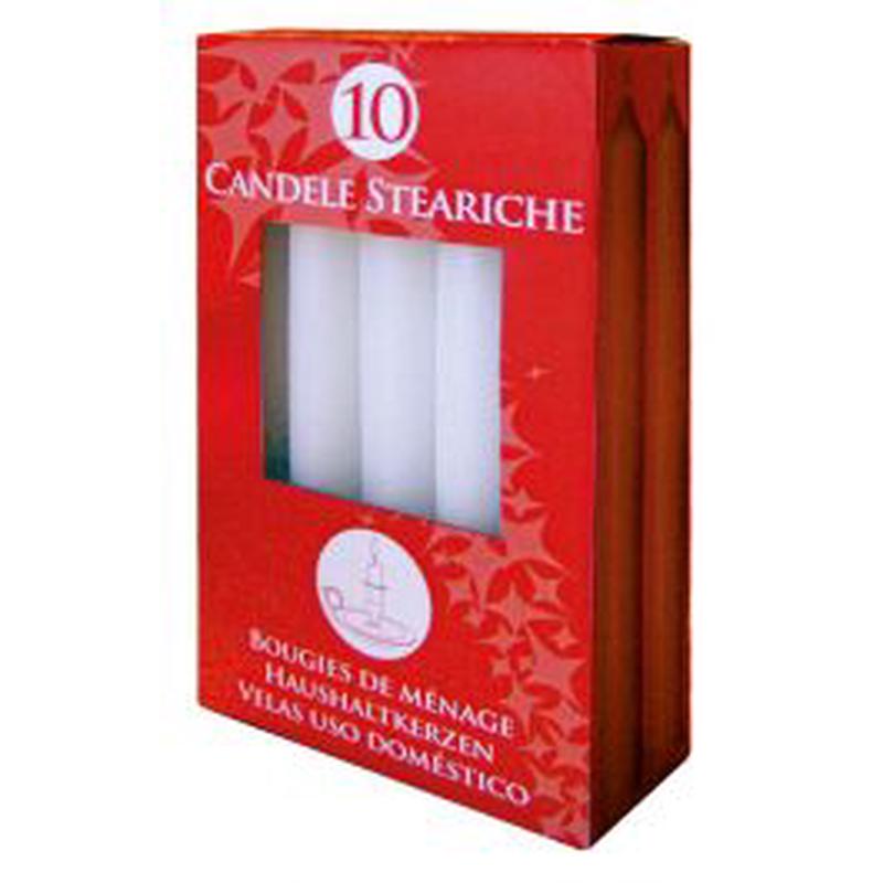 WHITE STEARIC CANDLES