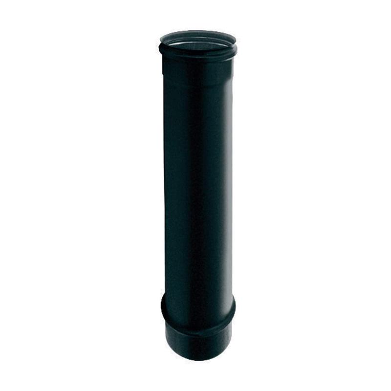ENAMELLED PELLET PIPE THICKNESS 0.8 MM L 500 DIA80 MM BLACK
