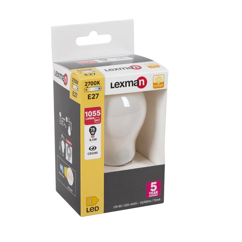 NATULIGHT LED BULB E27=75W DROP FROSTED WARM LIGHT