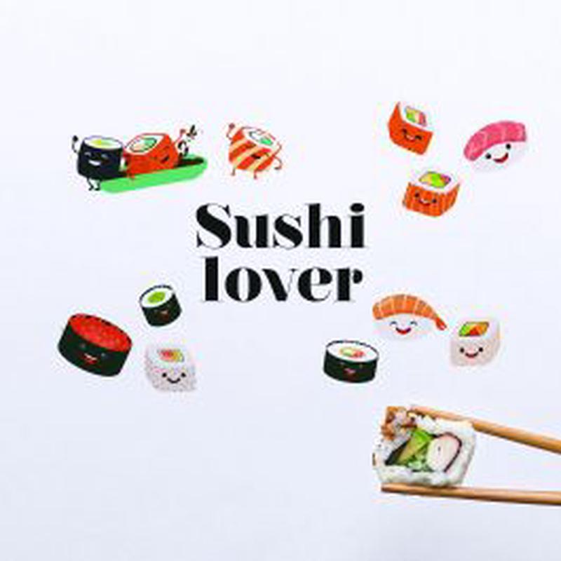 WALL STICKER XS SUSHI 1FG 15.5X34CM