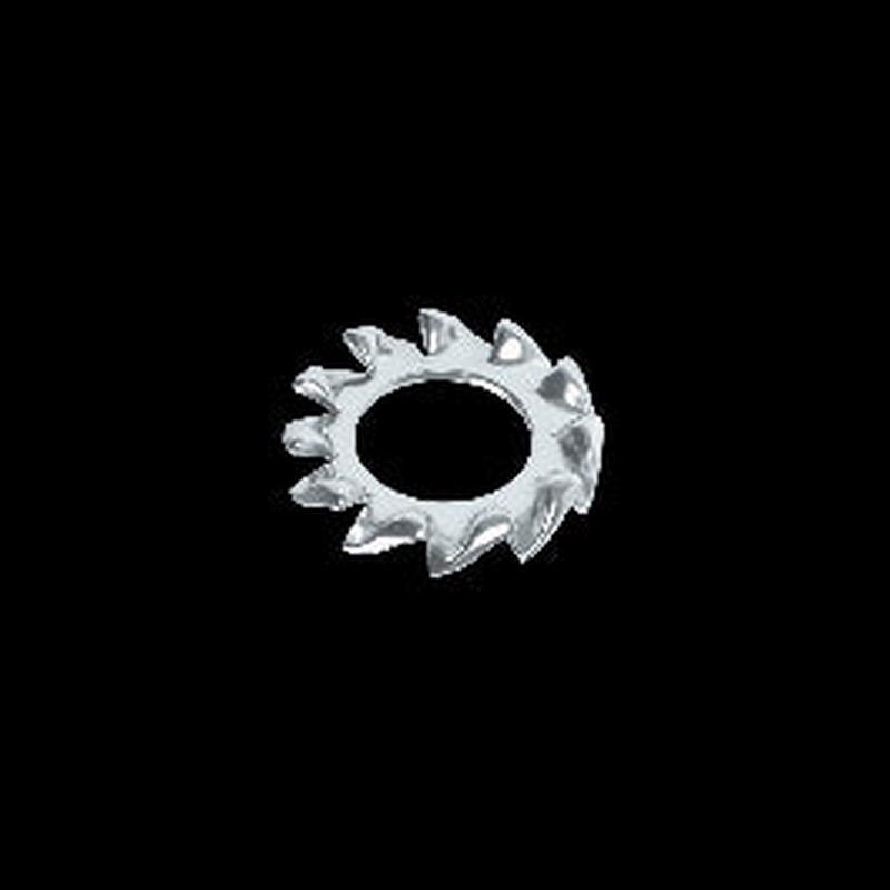 3 MM STEEL TOOTHED WASHER, 15 PIECES