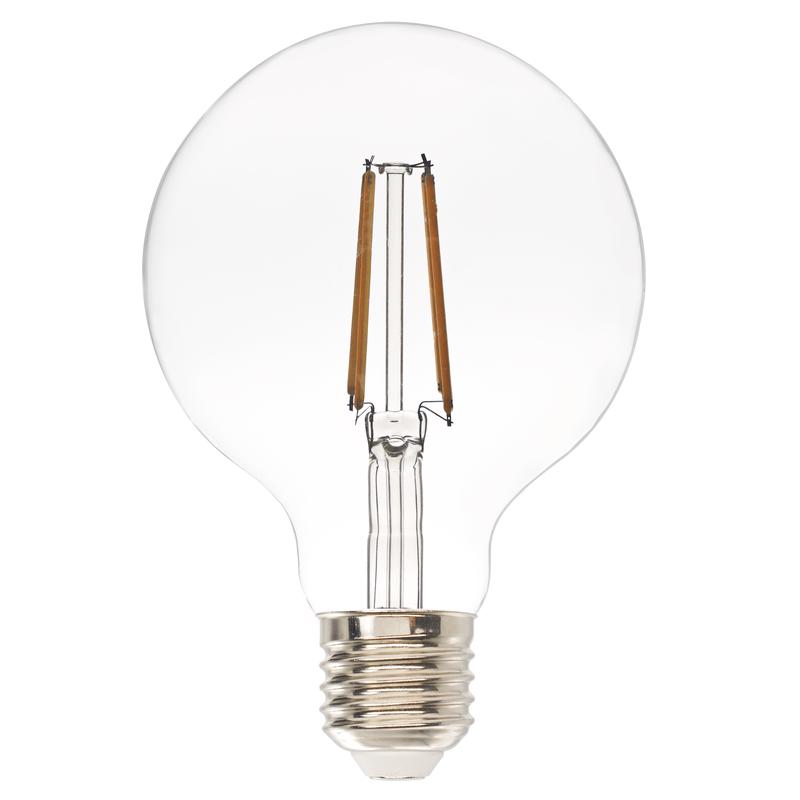 NATULIGHT LED BULB E27=60W GLOBE SMALL TRANSPARENT WARM LIGHT