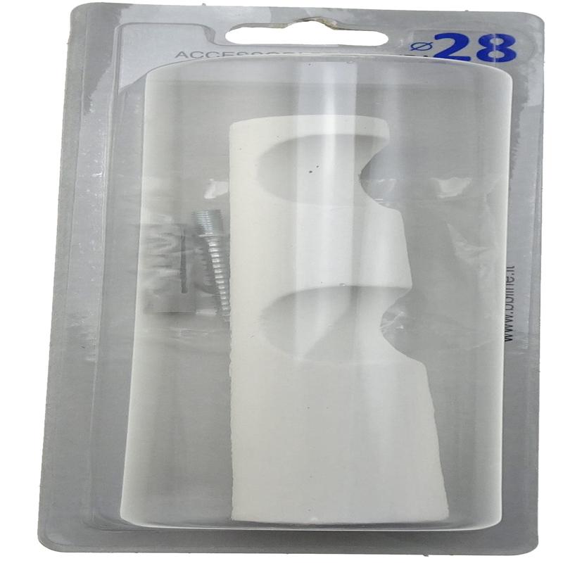 DOUBLE OPEN STAND WOOD WHITE MATT 17CM D28