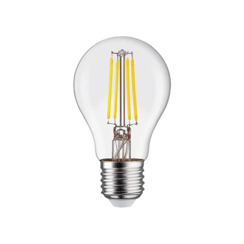 LED BULB E27=60W DROP CLEAR NATURAL LIGHT