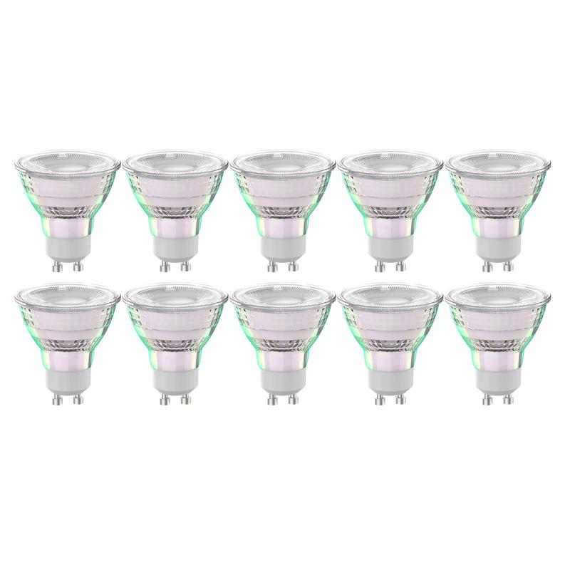 10 LED BULBS GU10=50W NATURAL LIGHT