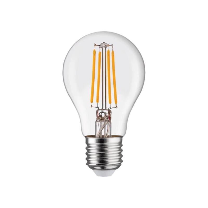 LED BULB E27=60W DROP TRANSPARENT WARM LIGHT