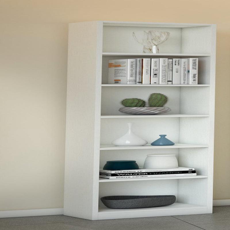 WHITE BOOKCASE 40X28X201 6 SHELVES