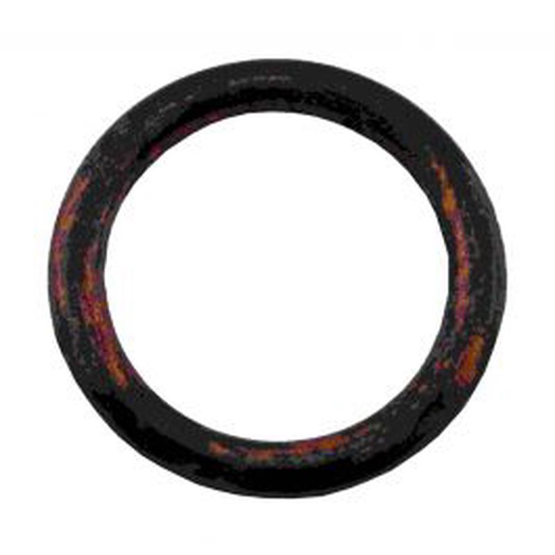 10 ECO PLASTIC RINGS BLACK COPPER D20