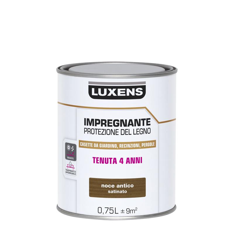 WATER-BASED WOOD PROTECTIVE IMPREGNATING AGENT DARK WALNUT LUXENS 750 ML