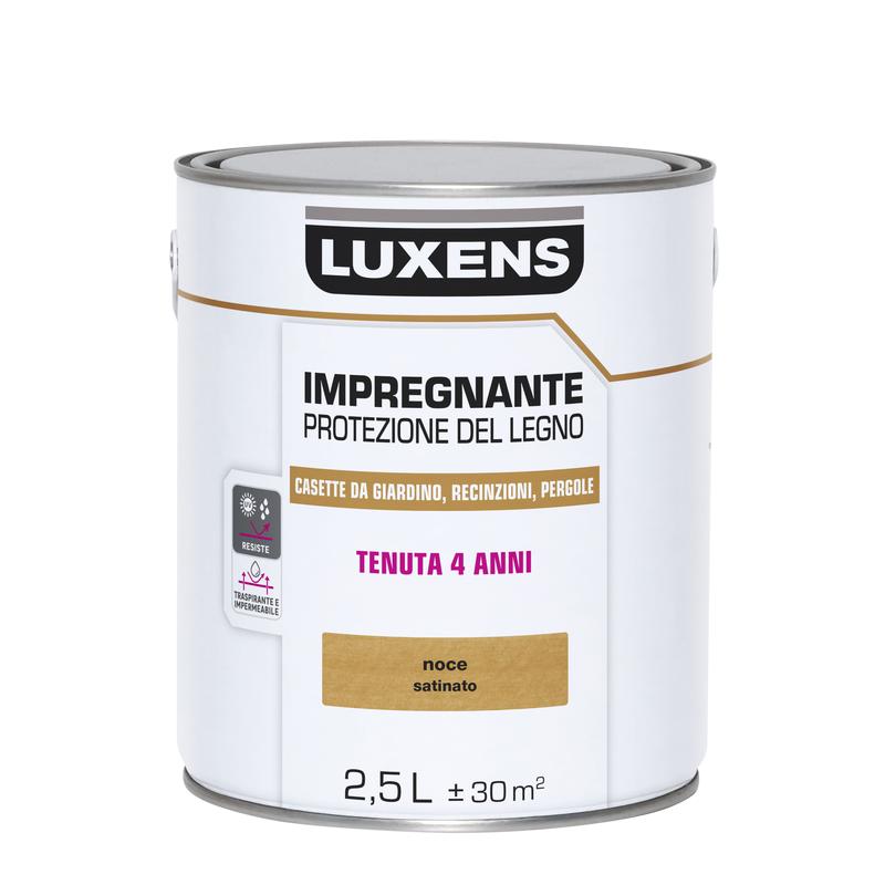 WATER-BASED WOOD PROTECTIVE IMPREGNATING AGENT WALNUT LUXENS 2.5 LT