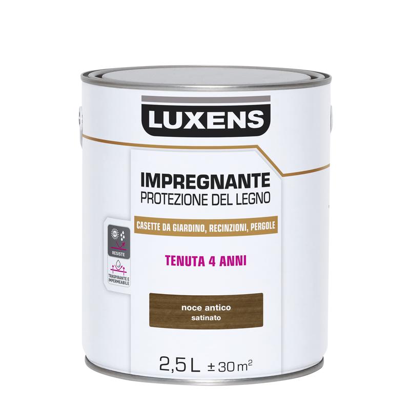 WATER-BASED WOOD PROTECTIVE IMPREGNATING AGENT DARK WALNUT LUXENS 2.5 LT