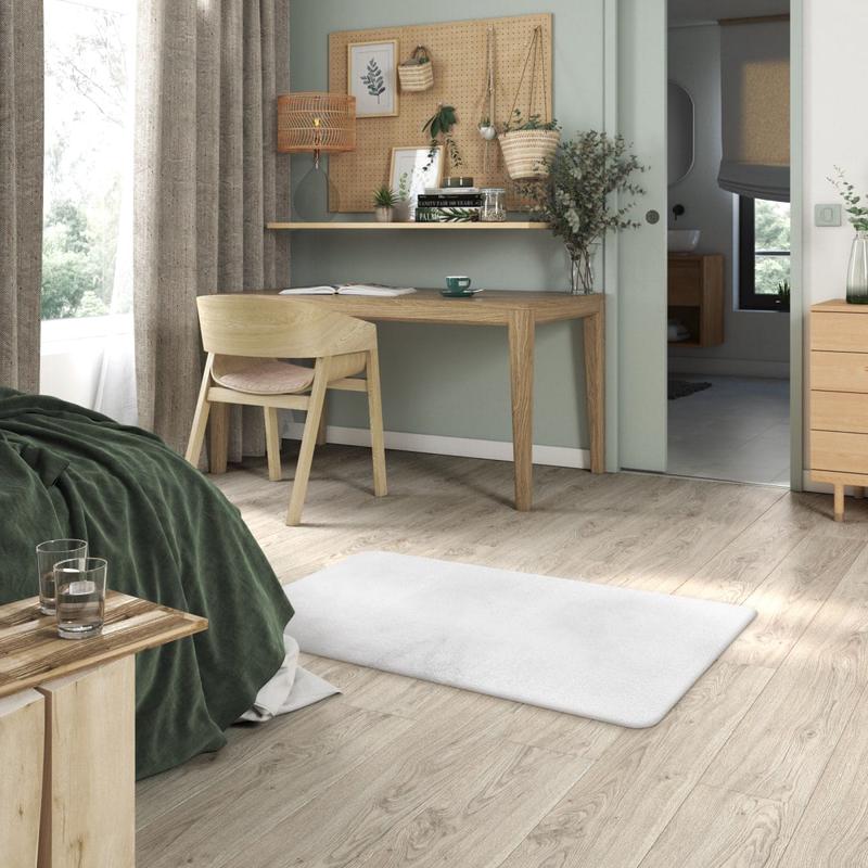 WHITE CREAM 60x110 CM POLYESTER RUG