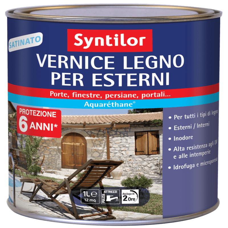 WATER BASED COLORLESS SATIN HIGH PROTECTION SYNTILOR WATER BASED WOOD PROTECTIVE PAINT 1 LT