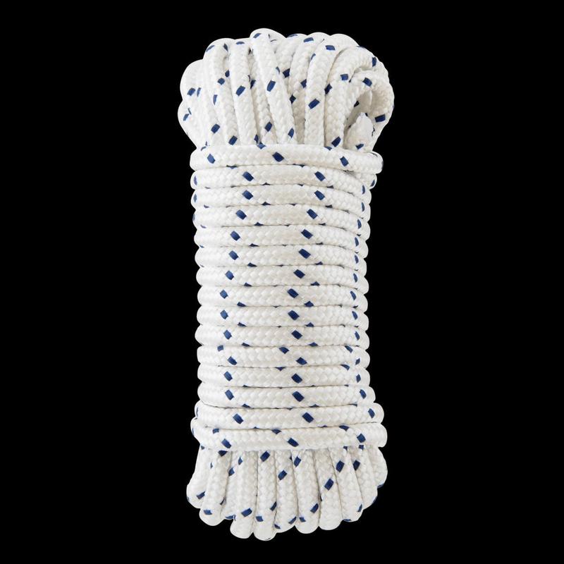 WHITE BRAIDED PP ROPE D10MM 15M