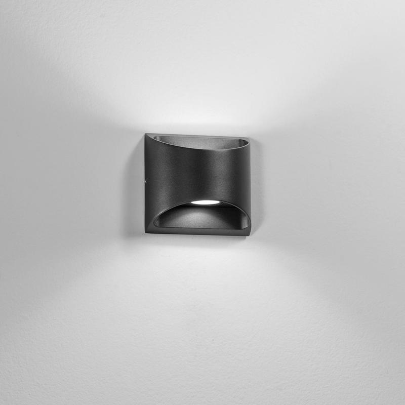 WALL SCONCE VEYRON ALUMINUM BLACK 13X12.3X6.9 CM LED 3.5W CCT IP54