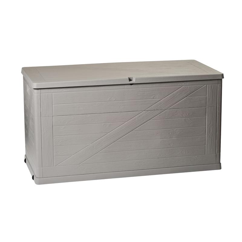 WOOD TRUNK 420LT DOVE GREY 120X56X63H.CM WOOD FINISH