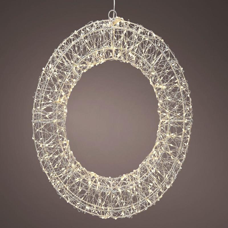 WREATH LIGHT 500 MICROLED WARM LIGHT DIAM 38 CM
