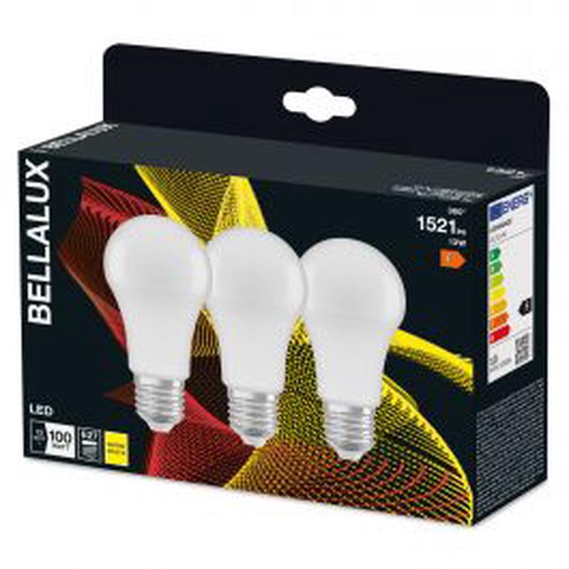 3 LED BULBS E27=100W PLASTIC WHITE WARM LIGHT