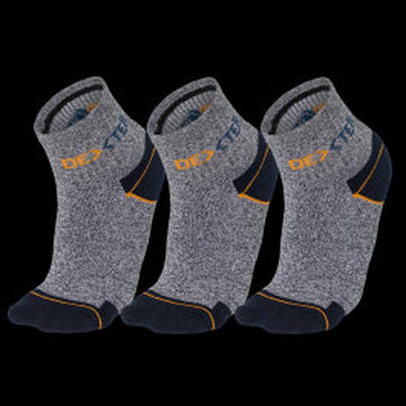 3 PAIRS OF DEXTER REINFORCED WORK SOCKS LOW 39 TO 42