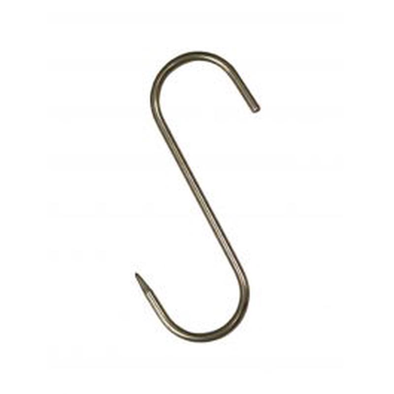 2 STAINLESS STEEL BUTCHER HOOKS D.100