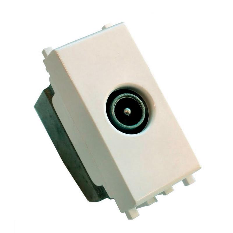 WHITE PLANA DIRECT MALE TV SOCKET