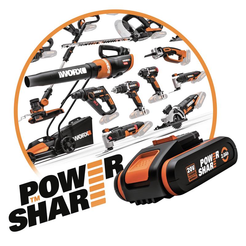 WORX BATTERY OPERATED SCISSORS 20V CUT 25MM BATTERY AND CHARGE NOT INCLUDED