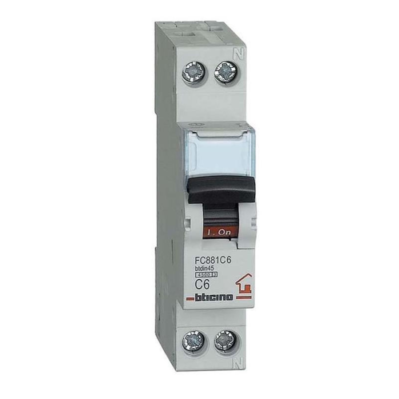 MAGNETIC CIRCUIT BREAKER 1 POLE +N 16A 4.5KA