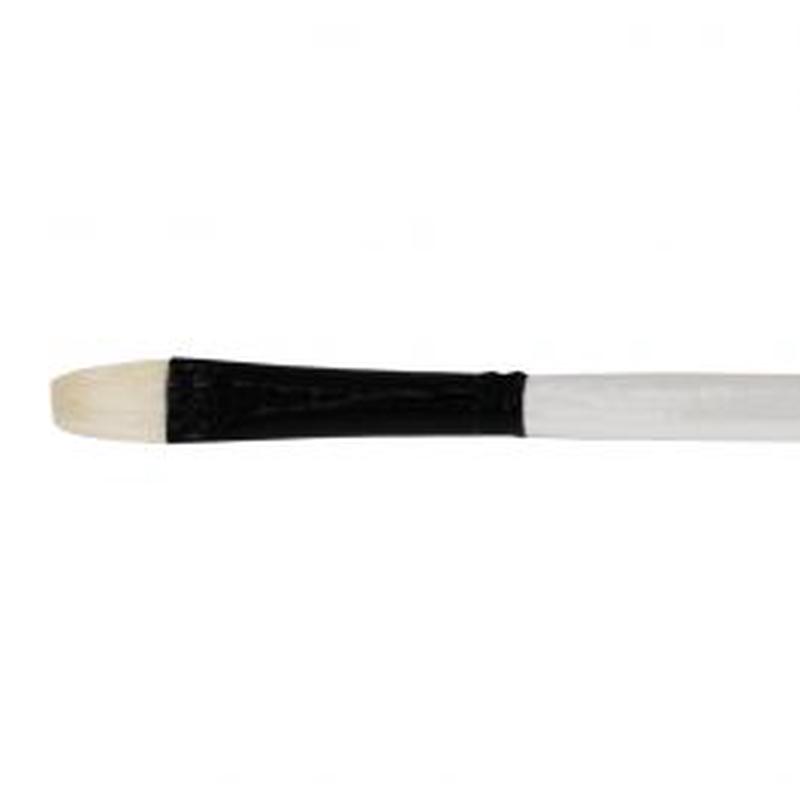 FLAT BRISTLE BRUSH N6 LONG HANDLE