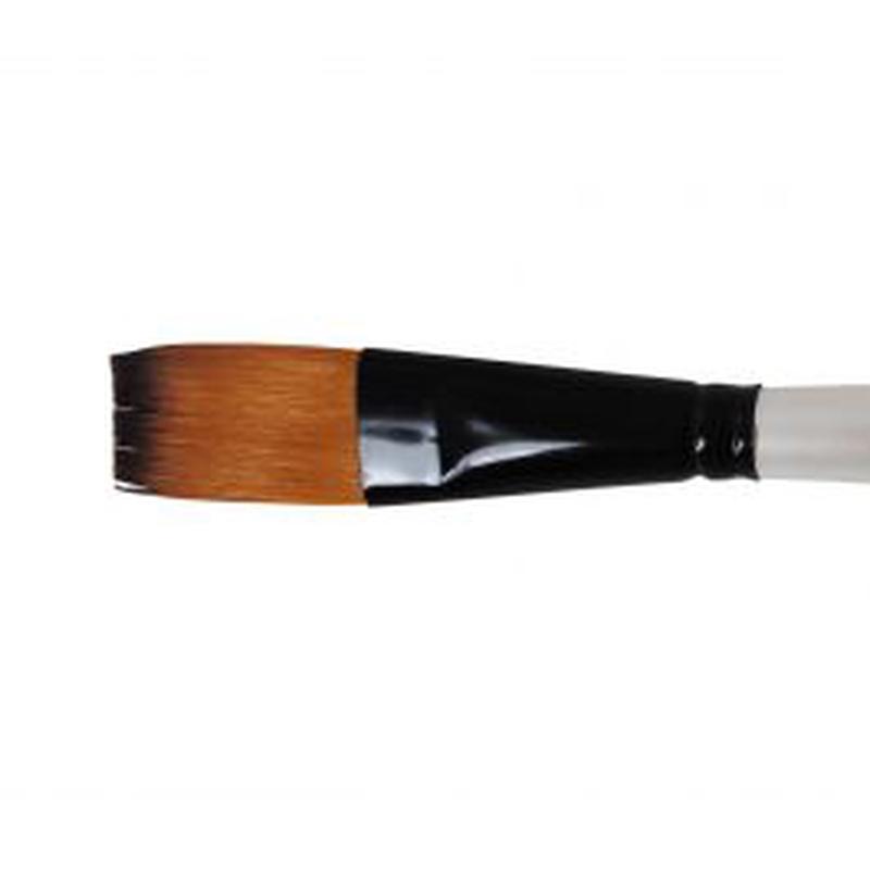SYNTHETIC FLAT BRUSH N3-4 HANDLE CO