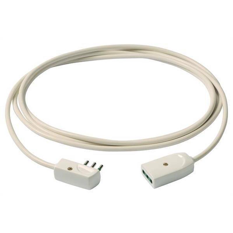EXTENSION CABLE 3G0.75+PLUG 3M WHITE