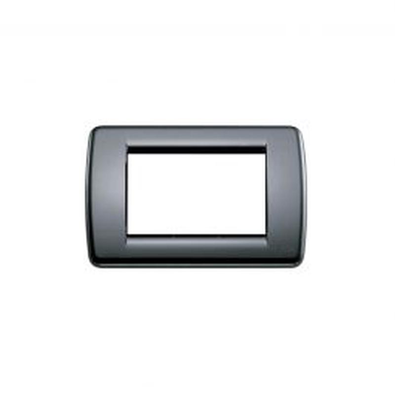 PLATE IDEA RONDO 3 PLACES BLACK