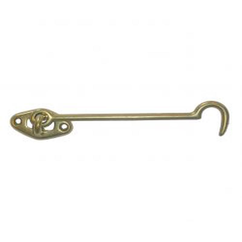 Window Shutter Hook 80MM Brass. 2 Pieces