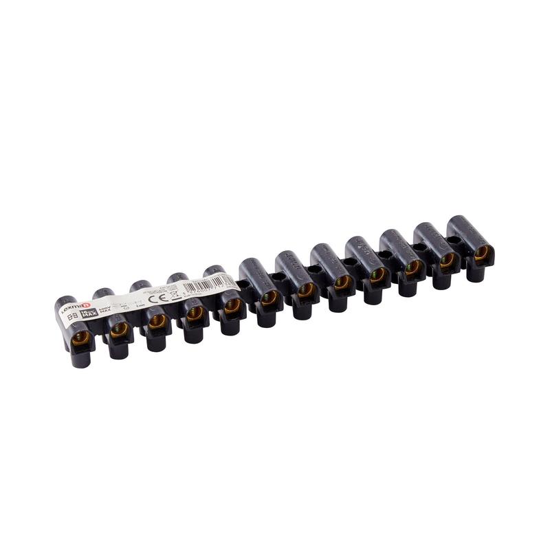 SCREW TERMINAL BLOCK 16MM2 BLACK