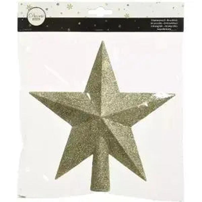 STAR SPIKE FOR TREE GOLD H19 CM