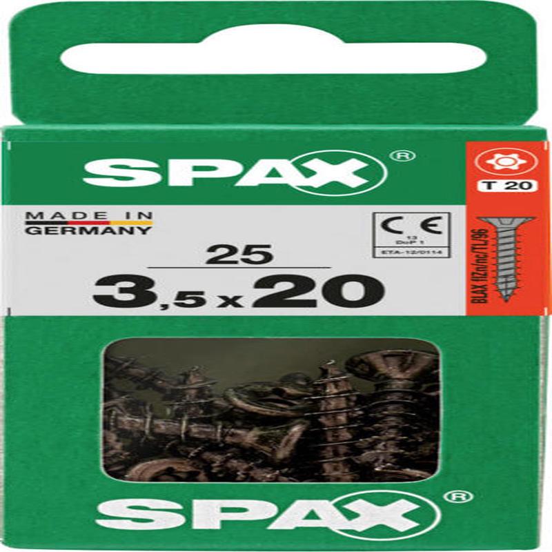 SPAX TSP T-STAR PLUS BLACK 3.5X20 S 25 PCS