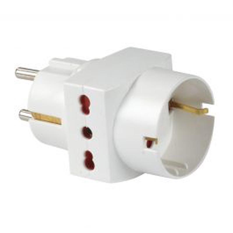 SCHUKO PLUG ADAPTER 3 PLACES 1 PRESAU
