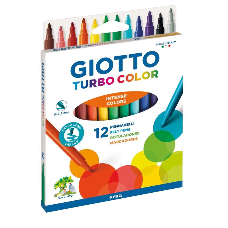 12 GIOTTO TURBO COLOR MARKERS