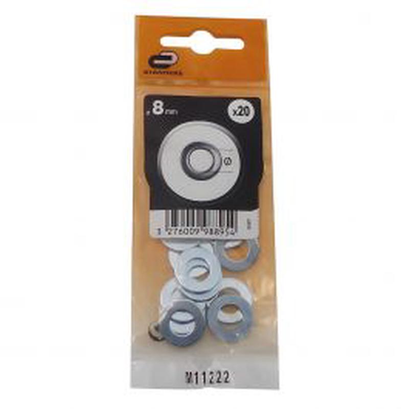 20 NARROW FLAT WASHER GALVANIZED STEEL