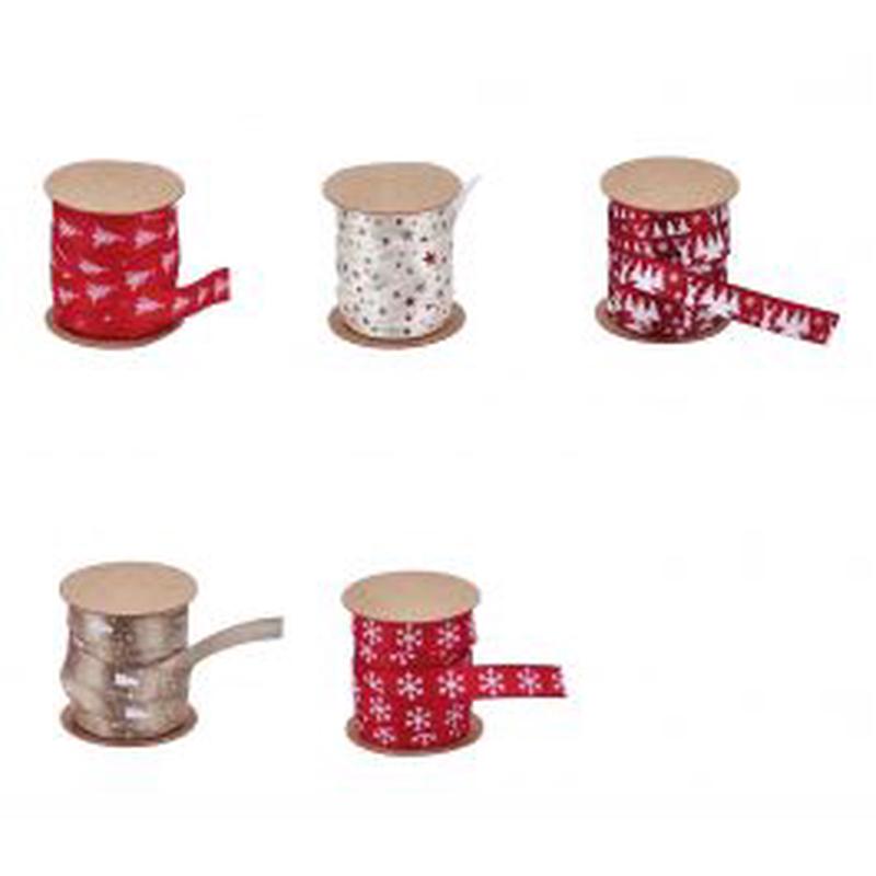 FABRIC RIBBON ASSORTED COLORS 1CM X