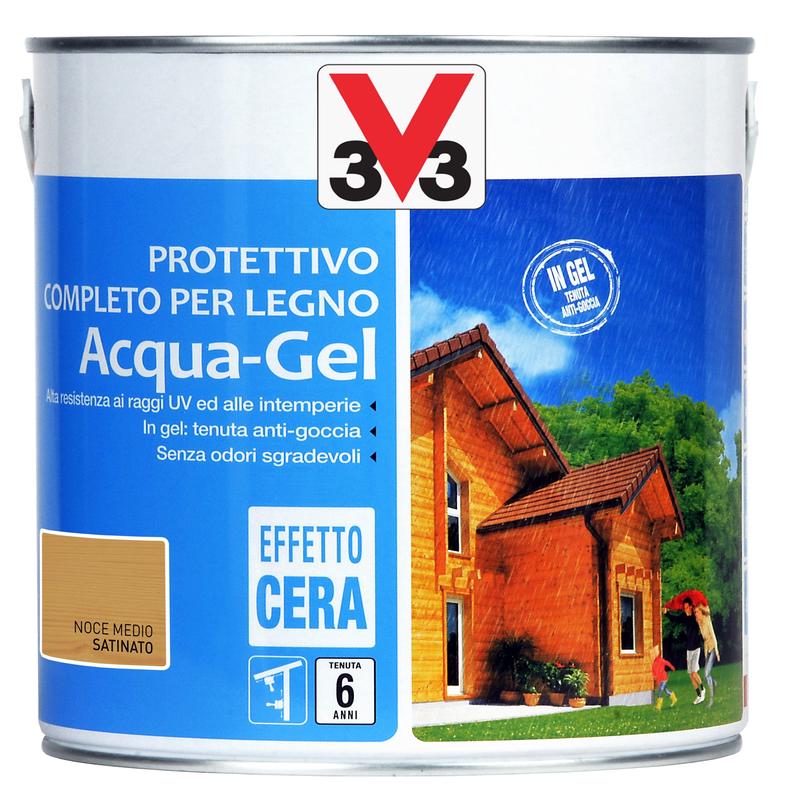 WATER-BASED WOOD PROTECTIVE IMPREGNATING AGENT WALNUT MEDIUM WATER GEL V33 2.5 LT