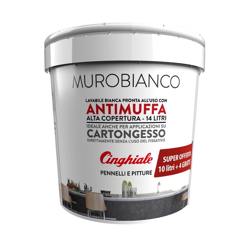 WHITE WASHABLE ANTI-MOLD WALL PAINT 14LT