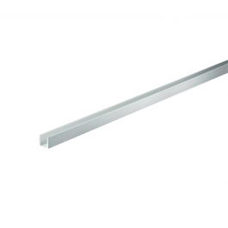 U PROFILE MM 10X15X1 ALL.SILVER MT 1.00