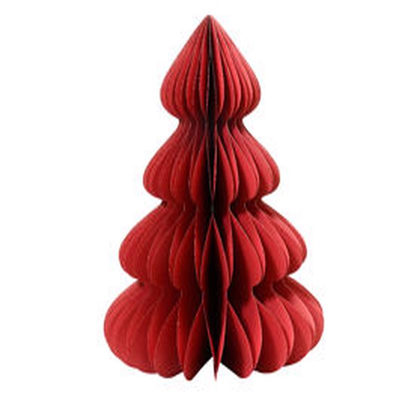 RED PAPER TREE H60 CM DIAM 48 CM