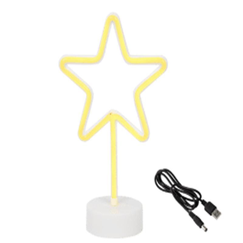 STANDING NEON STAR H 27 CM