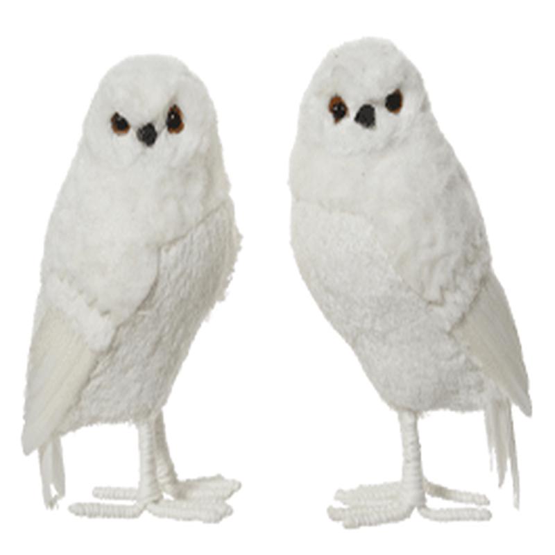 WHITE OWL H 15 CM